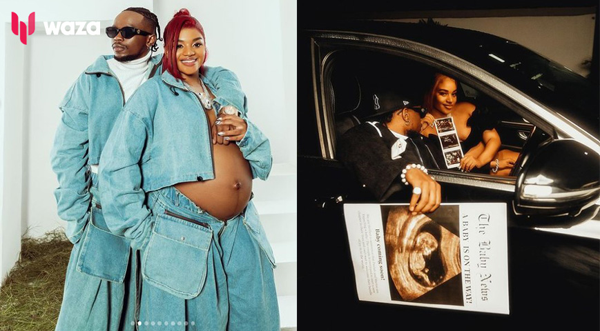 Singer Marioo and lover hold star studded gender reveal